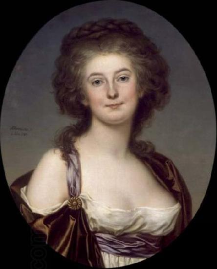 Adolf Ulrik Wertmuller Mademoiselle Charlotte Eckerman (1759-1790), Swedish opera singer and actress oil painting picture